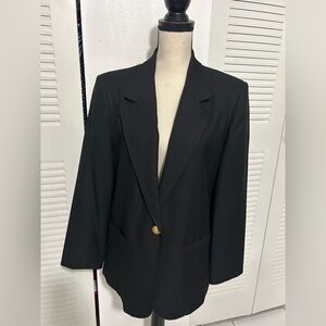 Women’s blazer with gold button. Size 12